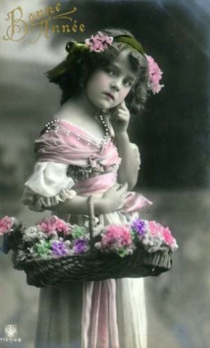 Ancienne Carte De Vœux Y40 - Bouquet De Fleurs - État D'occasion